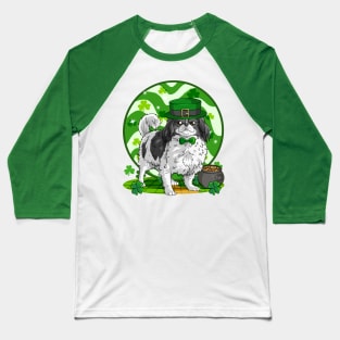 Japanese Chin Dog St Patricks Day Leprechaun Baseball T-Shirt